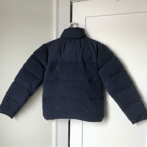 NEW The North Face Sherpa Nuptse Aviator Navy Jacket Womens XS Mens XXS Unisex - Picture 4 of 11